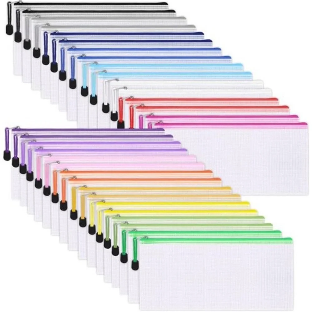 72pcs Pencil Pouch Bulk, Small Mesh Zipper Pouch, Pencil Case Bulk Pencil Bags